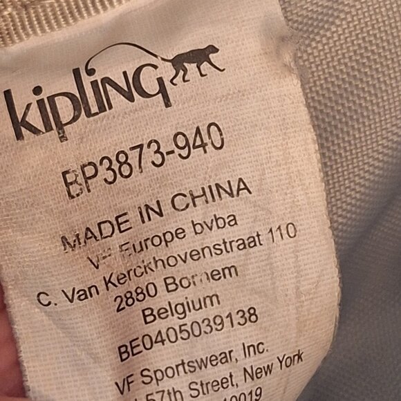 Kipling Ravier Dragonfly Backpack Nylon With Plush Monkey Charm - Picture 15 of 16